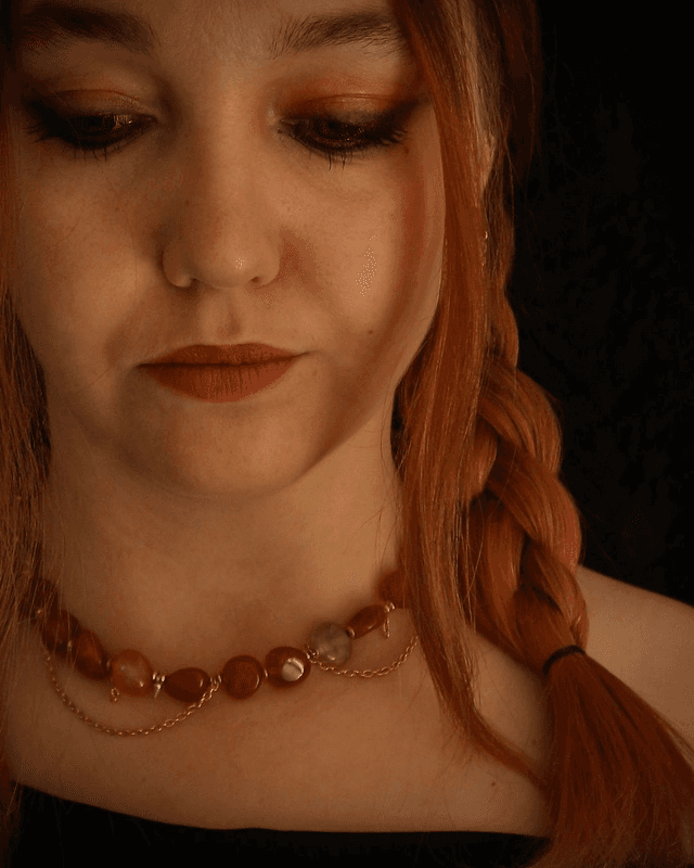 Golden Veins Necklace